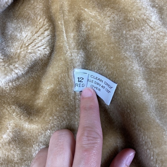 Vintage London Fog Blue Faux Fur Lined Jacket Size 12 Regular 80s - Picture 8 of 14